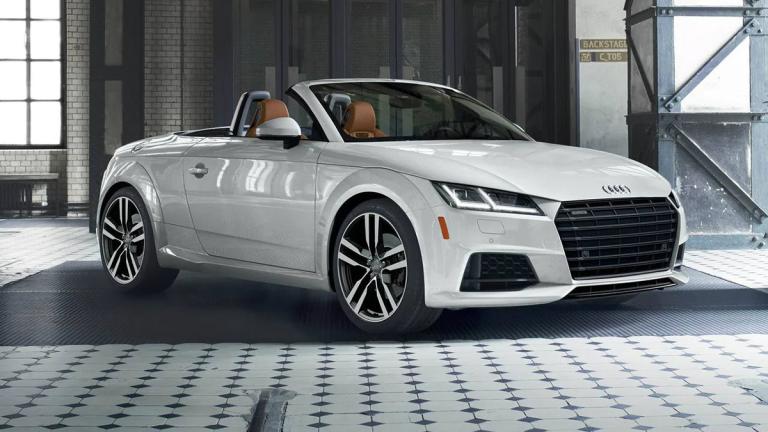 2023 Audi TT in white.